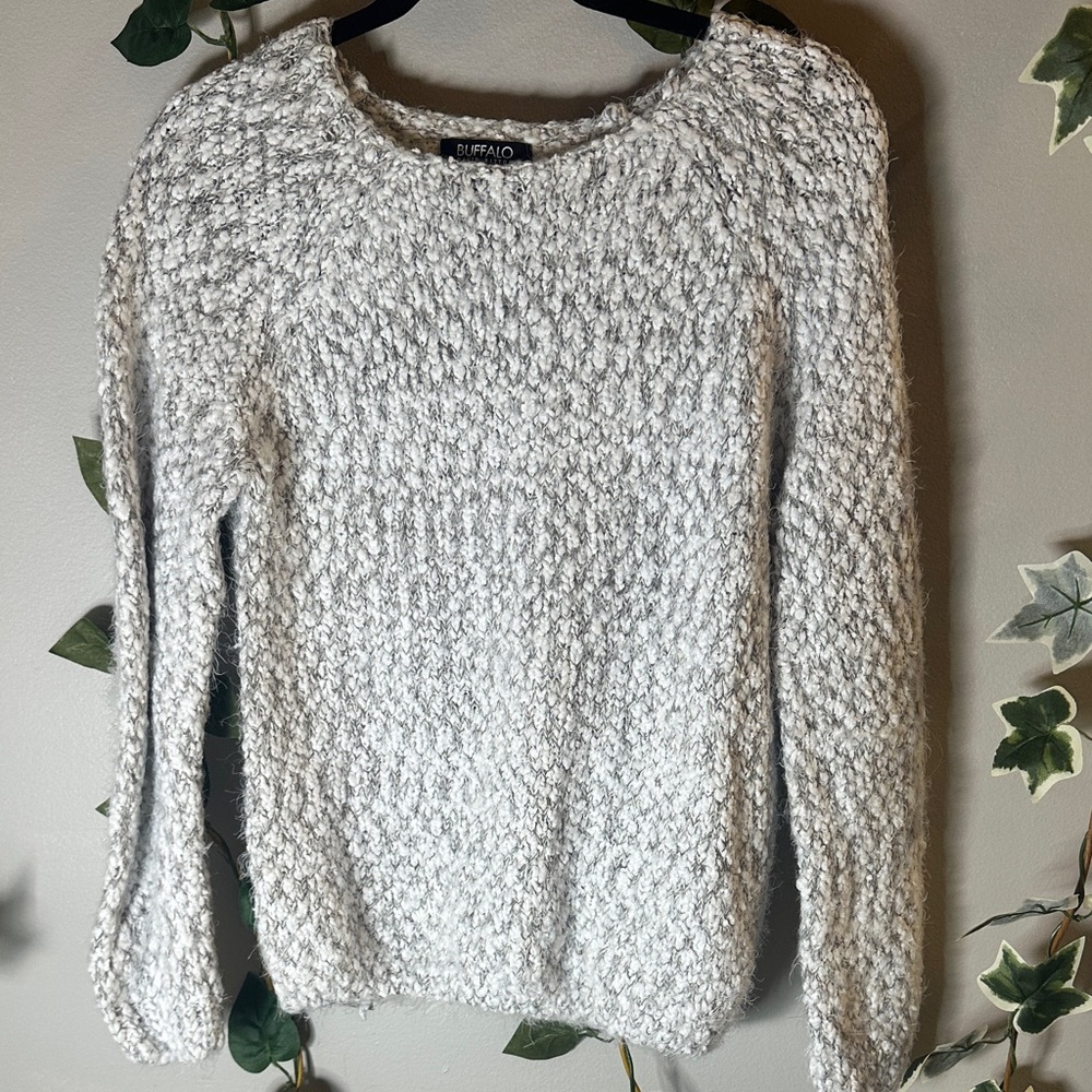 Buffalo David Bitton Women's Textured Cream Sweater